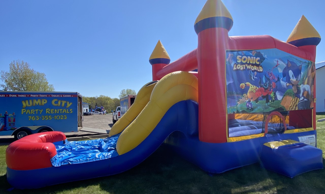 Sonic Bounce House Rentals MN Twin Cities Sonic Lost World Inflatable
